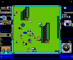 画像ギャラリー No.003のサムネイル画像 / 「トップルジップ（MSX2版）」，プロジェクトEGGで配信開始。武器や体当たりでライバルを蹴散らしながらステージを駆け抜けろ