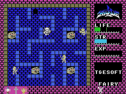 画像ギャラリー No.004のサムネイル画像 / 名作アクションRPG「ハイドライド（MSX・Win11対応版）」プロジェクトEGGで配信開始。セーブ機能や画面切り替えスクロールを搭載