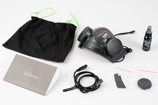 画像集#004のサムネイル/光るゲーマー向けマスク「Razer Zephyr」がやってきた。独特の外観を写真でチェック