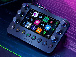 Razer,実況配信向けキーパッド「Stream Controller」を発表。タッチ液晶ボタンやダイヤルを備えた外付け入力デバイス