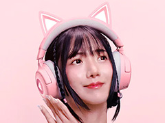 猫耳がピカピカ光るRazerのワイヤレスヘッドセット「Kraken Kitty V3 Pro」が9月5日発売