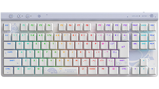 画像ギャラリー No.003のサムネイル画像 / Logicool G×原神コラボモデル第3弾，「神里綾華」コラボデザインのキーボードとマウスが10月16日発売