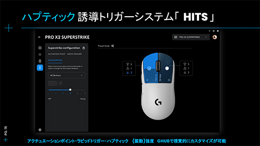 画像ギャラリー No.014のサムネイル画像 / ロジクールの最新マウス「PRO X2 SUPERSTRIKE」ファーストインプレッション。ラピトリ対応eスポーツマウスは，新感覚ながら扱いやすい