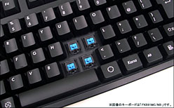 画像ギャラリー No.004のサムネイル画像 / ダイヤテック，“青軸”採用で全キー同時押し対応のテンキーレスキーボードを発売