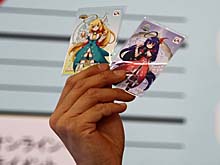 画像集#009のサムネイル/「ルーセントハート」「DIVINA」「Web 恋姫†夢想」のコスプレイヤーとドキドキのミニゲームを。「秋葉原PCゲームフェスタ」のガマニアステージをレポート