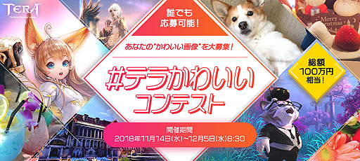 画像ギャラリー No.001のサムネイル画像 / 世界で一番「TERA」かわいい写真を投稿しよう。プレゼント総額100万円相当の「#テラかわいいコンテンスト」が開催中