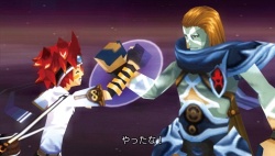 画像集#037のサムネイル/シリーズから30名を超えるキャラクターが集結,PSP「.hack//Link」仲間との協力が鍵を握る「ユニゾンバトル」を紹介