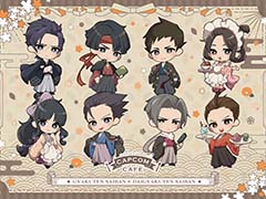「逆転裁判」シリーズとカプコンカフェ 梅田店とのコラボが11月10日から12月21日まで開催。レトロな衣装を身にまとった成歩堂たちが登場