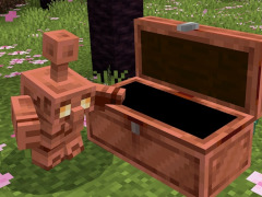 「Minecraft」“銅ゴーレム”が登場。チェストを整理してくれるかわいい新モブ。銅の装備も追加へ