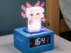 「Minecraft」から,ウーパールーパー目覚まし時計ライトとオオカミ貯金箱が登場。部屋に置いておくだけでも楽しくなりそう