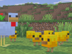 「Minecraft」動物の子どもたちのデザインを一新し，よりかわいらしく。ニワトリの子どもは，ついに「ひよこ」になって登場
