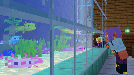 画像ギャラリー No.002のサムネイル画像 / 「Minecraft」Java版スナップショットで，動物を子どものままにできる新アイテム「金のタンポポ」が登場。水棲生物の子どもの新デザインも導入