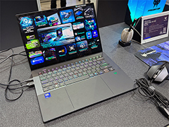 冷却機構にグラフェンを採用した14.5型ゲーマー向けノートPCをAcerが披露