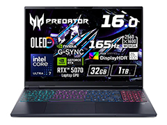 GeForce RTX 5070搭載の16型ゲームノートPC「Predator Helios Neo 16S AI」に日本語配列キーボード採用の新モデルが登場