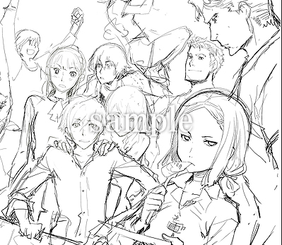 画像集#003のサムネイル/注目作「戦律のストラタス」,初回限定特典の内容が一部公開に。エナミカツミ氏による描き下ろしイラストのラフ画など