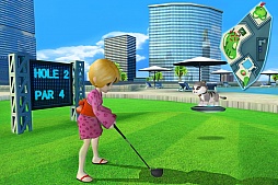 画像ギャラリー No.002のサムネイル画像 / ああ絶景かな。「レッツ!ゴルフ3」に高層ビルでプレイするコースが登場