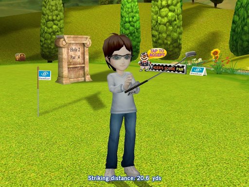 画像ギャラリー No.002のサムネイル画像 / ゲームロフトがエシロールとパートナーシップを提携，iOS版「レッツ！ゴルフ3」に新コース「エシロールカップ」を実装