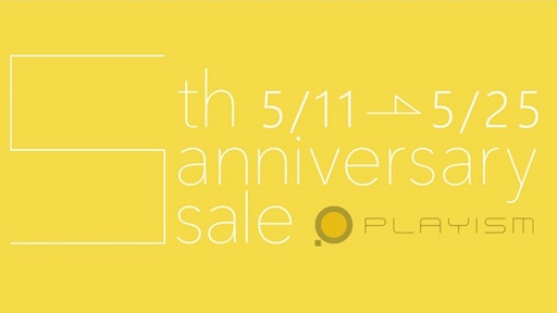 PLAYISM 5th anniversary Sale PV 5/115/25