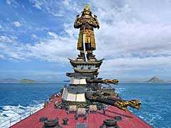 「World of Warships」,艦橋が甲冑姿の武士に変貌する新スキン“日本の城 ‐ 扶桑”が登場に