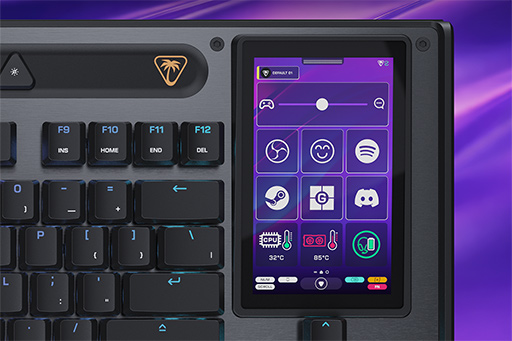 画像ギャラリー No.004のサムネイル画像 / 4.3インチタッチパネルが付いた10キーレスゲーミングキーボード「Command Series KB7」が7月上旬に発売