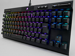 【PR】Corsairの新型10キーレス「K70 RGB TKL OPX」は,ストイックにeスポーツを突き詰めた高速応答性が見どころの光学式キーボードだ