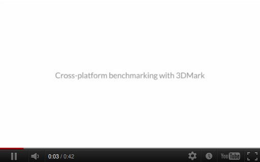 Cross-platform benchmarking with 3DMark