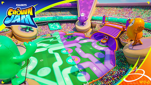 画像ギャラリー No.002のサムネイル画像 / 「フォートナイト」,Fall Guysとコラボした新モード「Fall Guys Crown Jam」を1月23日から期間限定で配信。3対3のカオスが入り混じるチーム戦
