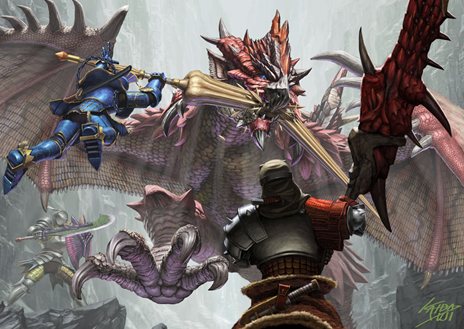 画像集#001のサムネイル/「モンスターハンター マッシヴハンティング」がGREEで配信開始。仲間と共に大型モンスターの狩猟を楽しもう
