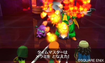 画像集#011のサムネイル/3DS版「ドラゴンクエストVII エデンの戦士たち」はシンボルエンカウント方式。奥行きのある背景や豪快なモンスターアクション,強敵の存在が明らかに