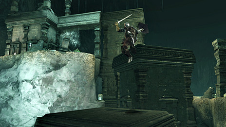 画像集#011のサムネイル/「DARK SOULS II」,三部作DLC「THE LOST CROWNS」の第一部「CROWN OF THE SUNKEN KING」の新たなスクリーンショットが公開。同日配布開始となる特殊武器の正体も明らかに