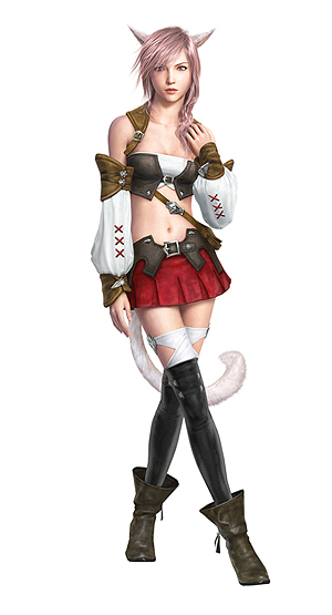 画像集#002のサムネイル/ライトニングが「FFXIV:新生エオルゼア」に,ミコッテが「LIGHTNING RETURNS: FFXIII」にそれぞれ登場。FFシリーズコラボ企画「FINAL FANTASY GO THERE」の第1弾が発表