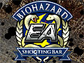 明日20日にスタートする「シューティングバー EA×バイオハザード 2ndシーズン」を一足先に体験。オリジナルメニューはもちろん,ガイナックス所属のイラストレーターが描き下ろしたターゲットも登場