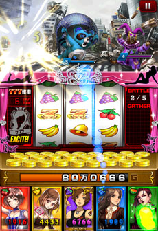 画像集#006のサムネイル/「地球壊滅的B級カノジョ」スロットバトルで使用する3つの台の概要と,セクシーな姿が目を惹く女性エージェント達のイラストが公開に