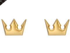 「KINGDOM HEARTS」のアクセサリーがユートレジャーより続々登場。王冠とハートをモチーフにしたピアスが本日発売,腕時計が予約受付中