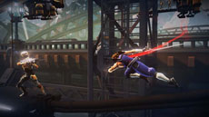 画像集#003のサムネイル/「ストライダー飛竜」,プラズマ光剣“サイファー”から繰り出されるアクションや,新装備“クナイ”の概要が明らかに