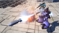 画像集#008のサムネイル/「機動戦士ガンダム EXTREME VS. FULL BOOST」,万能型のガトー搭乗ゲルググと,岩を投げて戦うドアン搭乗のザクIIが4月16日に配信