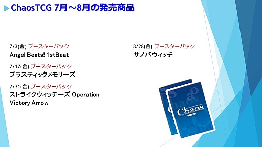 画像集 No.014のサムネイル画像 / 「ヴァイスシュヴァルツ」「ChaosTCG」「バディファイト」「ヴァンガード」の新情報が明かされた「ブシロードTCG内覧会」をレポート