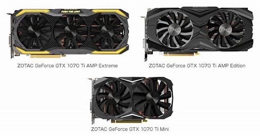 画像ギャラリー No.002のサムネイル画像 / ZOTAC製GTX 1070 Tiカード3製品が11月2日に国内発売