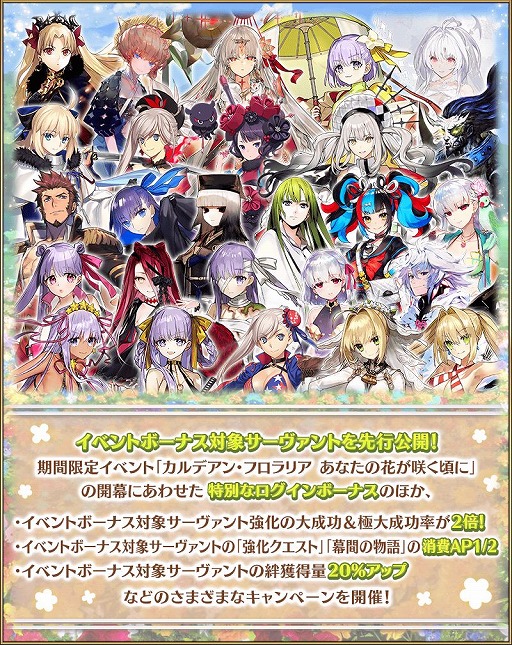 画像ギャラリー No.002のサムネイル画像 / 「FGO」期間限定イベント「カルデアン・フロラリア あなたの花が咲く頃に」が1月下旬に開幕。マーリンやカーマらのピックアップ召喚を開催