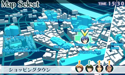 画像集#013のサムネイル/「黒子のバスケ 未来へのキズナ」,試合パートで楽しめるバスケアクションと,街を自由に歩き回れる探索パートの概要が公開