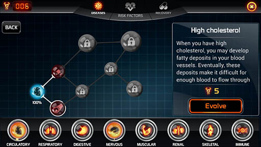 画像ギャラリー No.005のサムネイル画像 / 対象者をあの手この手で不健康にさせる問題作!?　スマホ向け疾患シミュレーションゲーム「Bio Inc. Platinum - Biomedical Plague」を紹介する「（ほぼ）日刊スマホゲーム通信」第747回