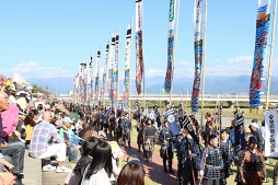 画像集 No.050のサムネイル画像 / イケメン武将たちとふたり旅気分が楽しめる「イケメン戦国」×山梨県笛吹市コラボ&大迫力の川中島合戦戦国絵巻レポート