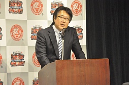 画像ギャラリー No.002のサムネイル画像 / スマホ向けプロレスゲーム「プロレスやろうぜ！」プレス向け発表会をレポート。棚橋選手とKUSHIDA選手がデモプレイを披露