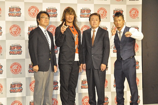 画像ギャラリー No.017のサムネイル画像 / スマホ向けプロレスゲーム「プロレスやろうぜ！」プレス向け発表会をレポート。棚橋選手とKUSHIDA選手がデモプレイを披露