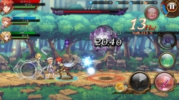 画像ギャラリー No.004のサムネイル画像 / 協力プレイで空中コンボをつなげる，セガゲームスのスマホ向け新作2DアクションRPG「蒼空のリベラシオン」の事前登録受付が開始