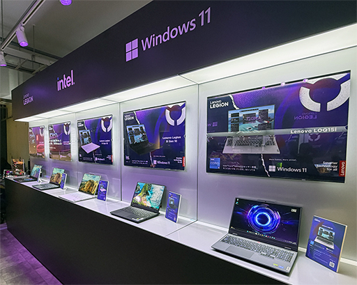 画像ギャラリー No.004のサムネイル画像 / Legionブランドのゲーマー向けノートPCや周辺機器が一挙に集結。レノボが秋葉原で28日までポップアップイベントを開催
