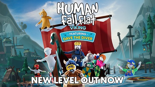 画像ギャラリー No.002のサムネイル画像 / ふにゃふにゃ協力アクション「Human Fall Flat」，バイキングな新レベルを追加。「デイヴ・ザ・ダイバー」とのコラボも