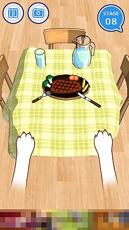 画像ギャラリー No.008のサムネイル画像 / ひたすら引っぱり続けるフリックアクションゲーム「俺に引けないテーブルクロスはない!!」を紹介する「(ほぼ)日刊スマホゲーム通信」第1087回