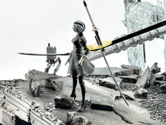 「NieR:Automata」の水没都市ジオラマ制作工程を紹介。「本日開店!スクエニ模型店」の最新回が公開に