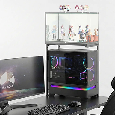 画像ギャラリー No.004のサムネイル画像 / 正面から背中も見えちゃうフィギュア用ピラーレスケースがBauhutteが登場